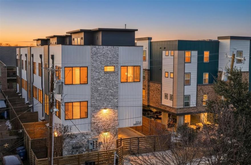 PRIVATELY GATED LUXURY TOWNHOME IN PRIME LOCATION W LARGE ROOFTOP, PRIVATE BACKYARD W ARTIFICIAL TURF,EUROPEAN CABINETS, LUXURIOUS INTERIOR EXTERIOR SPECS, EV CHARGER READY AND MORE. Modern gated townhome community in the heart of Dallas featuring enhanced privacy, and rooftop terraces with grill hookups and city views. Interiors offer 11 feet ceilings, oversized windows, quartz counters and backsplash, custom German flat-panel cabinetry, 5 inches solid oak hardwood floors, Moen fixtures, designer-selected finishes and designer style tile work in the bathrooms.Enjoy Ring Smart Home automation, dual-zone heating and cooling, energy-efficient design, and prewired for EV charger, bring your charger for free hook up.Located just one block from the multi billion dollar The Central development, this community combines luxury, convenience, and an unbeatable urban location. WASHER DRYER INCLUDED.