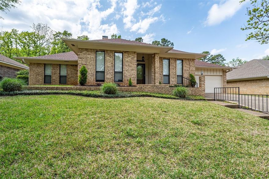This updated 4 bed 2 full bath 1 half bath home is located on a quiet street in a desirable area within minutes of what Tyler has to offer. Extremely well-maintained this home features a spacious living room with a fireplace and wet bar. The perfect sunroom lets you enjoy all types of weather while taking in the professionally landscaped backyard that includes a peaceful water feature. The layout is hard to find having the extra 1-2 bath and formal dining area which is great for hosting or for a larger family. Recent updates include new flooring, removal of popcorn ceilings, canned lights, ceiling fans, gutter guards and more. This home is more than move-in ready!