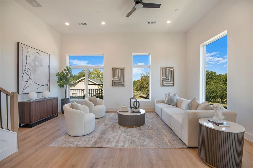 Experience elevated living at The Residences on Hondo, a brand-new collection of 12 modern townhome-style condos in the heart of Dallas’ Medical District. Each residence offers over 2,400 square feet of contemporary design, 12-foot ceilings, and an open-concept floor plan that perfectly blends style and functionality. These 3-bedroom + flex-space homes (ideal for an office or 4th bedroom) are designed for both relaxation and entertainment. The chef-inspired kitchen features quartz countertops, custom cabinetry, and premium LG appliances including a professional 36” gas range. The spacious living area is bathed in natural light, creating a warm, inviting atmosphere ideal for gatherings or quiet evenings in. Every bedroom includes an en-suite bath and generous closet space, while the primary suite serves as a private retreat, complete with a spa-like bathroom featuring designer fixtures and modern finishes. Outdoor entertaining is effortless on your expansive rooftop terrace, equipped with gas, water, and electrical hookups, perfect for grilling, lounging, or enjoying panoramic downtown views. Residents will appreciate proximity to UT Southwestern, Children’s Medical Center, and the vibrant (dining and entertainment options of the Medical District. Limited-time financing incentive: 4.99% fixed rate available for qualified buyers. (Phase II coming soon another 12 townhomes) is already under construction next door. Don’t miss your chance to own a piece of Dallas’ most exciting new community. Schedule a private tour today.