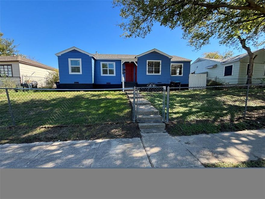 This charming and move in ready duplex unit is an updated 2 bedroom 1 bathroom home. This property features vinyl laminate flooring in the living room, bedrooms and hall, fresh paint throughout the entire interior and exterior, ceiling fans in bedrooms, includes a refrigerator and stacked washer and dryer combo, granite countertops, a large fully fenced yard. This duplex unit is an adorable home and is move in ready and will not last long, call to setup a showing today!