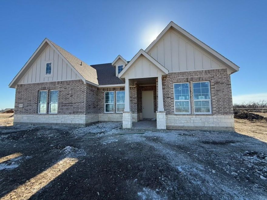 Estimated February 2026 completion! Ask us about our Trade In Trade Up program, we can buy your home! The Verbena floor plan features a modern, open-concept layout and the sought-after features today’s homeowners are searching for. With four bedrooms, three bathrooms, and a flex room, this plan boasts just over 2,400 square feet of functional living space. Upon entering the home off the front porch, you’re welcomed by an inviting foyer. Immediately to the left is a hallway with a bedroom, walk-in closet and full bathroom, as well as a linen closet. Across the foyer is a flex room, perfect for a home office, formal dining room or whatever need your family has for the space.