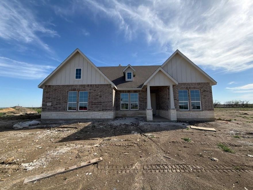 Estimated March 2026 completion! Ask us about our Trade In Trade Up program, we can buy your home! The Verbena floor plan features a modern, open-concept layout and the sought-after features today’s homeowners are searching for. With four bedrooms, three bathrooms, and a flex room, this plan boasts just over 2,400 square feet of functional living space. Upon entering the home off the front porch, you’re welcomed by an inviting foyer. Immediately to the left is a hallway with a bedroom, walk-in closet and full bathroom, as well as a linen closet. Across the foyer is a flex room, perfect for a home office, formal dining room or whatever need your family has for the space.