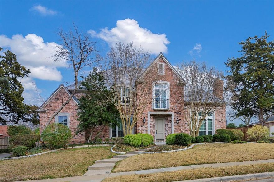 Tucked away on an over quarter-acre, beautifully landscaped lot in the coveted Brookhaven Estates, this four-bedroom home offers a lifestyle of ease, elegance, and everyday enjoyment—just minutes from Brookhaven Country Club and close to some of the area’s most respected private schools. Mornings begin in the sun-filled breakfast nook, overlooking a private backyard oasis, while the chef’s kitchen invites everything from casual family meals to lively gatherings with friends. Designed for both function and flow, it features GE stainless double ovens, a stainless Kenmore dishwasher, breakfast bar, walk-in pantry, and a built-in desk—perfect for managing daily life with style. Entertain effortlessly as the kitchen opens to warm, inviting living spaces, including a coffered-ceiling den with a fireplace, custom built-ins, and a wall of windows framing the backyard. Formal moments feel just as special in the elegant dining room, where a chandelier and butler’s pantry set the scene for holidays, dinner parties, and celebrations. A stately living room with a fireplace and surrounding windows adds another inviting space to relax or host. The primary suite is a true retreat, filled with natural light and offering a sitting area for quiet mornings or winding down at night. A spacious walk-in closet, a cedar closet, and a spa-inspired bath with travertine floors, soaking tub, dual vanities, and separate shower complete the experience. Each secondary bedroom includes its own ensuite bath and walk-in closet, creating comfortable, private spaces ideal for family, guests, or home offices. Designed for fun and flexibility, the game room easily accommodates a pool table, gaming lounge, or home gym. Step outside to enjoy evenings under the covered, lighted patio—perfect for outdoor dining, relaxing, or entertaining. The high fenced backyard offers privacy and plenty of room for a future pool, garden, or play space, making it easy to envision years of memories ahead.