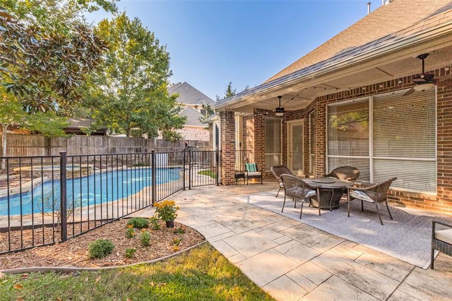 Hard to find home at this price point - private quiet cul-de-sac setting, outdoor living space with fenced pool spa, shady yard, covered patio! 5 Beds, 4 Full Baths, (Primary, guest room, 2 full baths down), 2 living and 2 dinning space, PLUS office and you won't want to miss seeing the 5th bedroom or flex room upstairs - our seller's call it the BUNKROOM!

FANTASTIC FLOORPLAN: The home features 5 bedrooms (2 down, 3 up) and 4 full baths, along with 2 spacious living areas, 2 dining spaces, and a dedicated flex room or office—creating a layout ideal for multigenerational living, guests, or work-from-home flexibility. Downstairs is a sanctuary of convenience, featuring a huge private primary suite and a hard-to-find first level guest room and second full bath. A flex room at the front of the home features a fireplace and is currently used as a home office. BONUS FEATURE UPSTAIRS: One OVER-SIZED bedroom - exceptional play area.

OUTDOOR LIVING: The backyard is a true highlight, offering a private retreat with a pool and spa—perfect for both relaxing and entertaining. he resort-like backyard, pool and spa are the centerpiece of this exceptional outdoor living experience.  A safety fence keeps the pool area secure from the large, shaded patio and a grassy yard offers plenty of room to play.  With three garage spaces, spacious outdoor living, and exceptional functionality, this home truly has it all! Located just moments from the golf course, the home provides access to a desirable lifestyle while maintaining a peaceful residential feel.

With a flexible layout, and prime location, this home represents a compelling opportunity for buyers seeking both space and long-term value in this price range. The layout and overall condition provide a strong foundation for buyers to enjoy immediately.