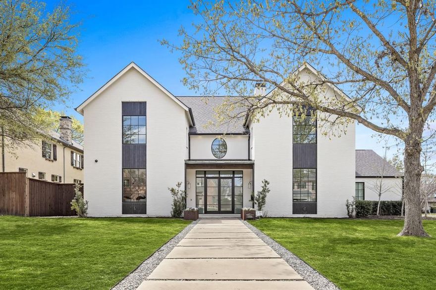 Discover refined elegance in this exceptional Melshire Estates home completed in 2020 and set on an expansive .408 acre lot. Thoughtfully designed for both style and functionality, the open floor plan is accentuated by soaring windows, high-end finishes, and beautiful wood floors. The main level showcases a gourmet island kitchen with a built-in refrigerator and wine fridge, a luxurious primary suite with a garden tub, walk-in shower, dual vanities, and a custom closet, along with a spacious living area, formal dining room, office, and laundry and mud room. Four bedrooms with their own en-suite baths and a versatile media room complete the second level. Step outside to a huge backyard with an inviting outdoor living area, perfect for entertaining or relaxing. Additional highlights include a stylish powder bath and a three-car garage with extra storage room. Don’t miss the opportunity to live in this stunning home in one of Dallas' most coveted neighborhoods.