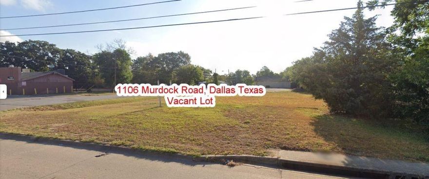 Prime Corner Lot! Motivated seller! This vacant, pretty flat lot on the corner of Queensway Street & Murdock Road is a fantastic opportunity for builders, investors, your new home, or anyone looking to develop in an established neighborhood. Nearby are convenience stores, single-family homes, and church – for more information about zoning, reach out, and I will send you a link.  Convenient location with easy access to freeways, schools, shopping, and parks – just 1 mile from Trinity Forest Adventure Park, nearby is Gateway Park & Horse Trail.  Whether you're a builder, investor, or homeowner-to-be, this lot provides a fantastic opportunity in a well-connected location. Don't wait—land in Dallas is in demand!