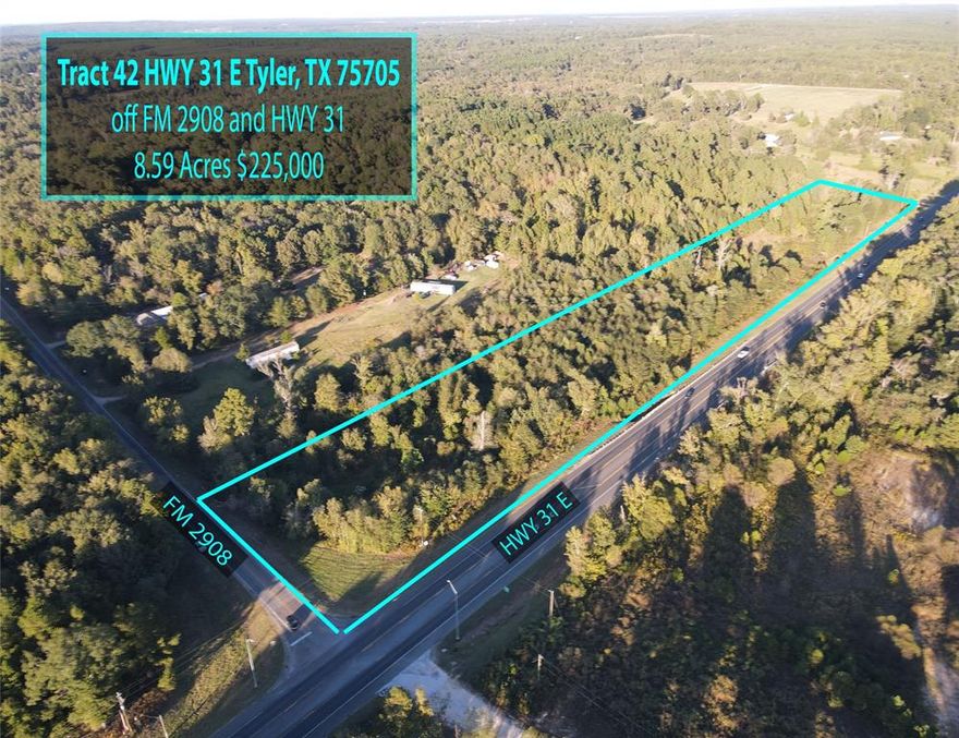 Welcome to the countryside! This rural piece of land offers tons of highway frontage and 8.59 acres! Property was cleared on the eastern side and it's perfect for a build or a mobile home. Come view today!