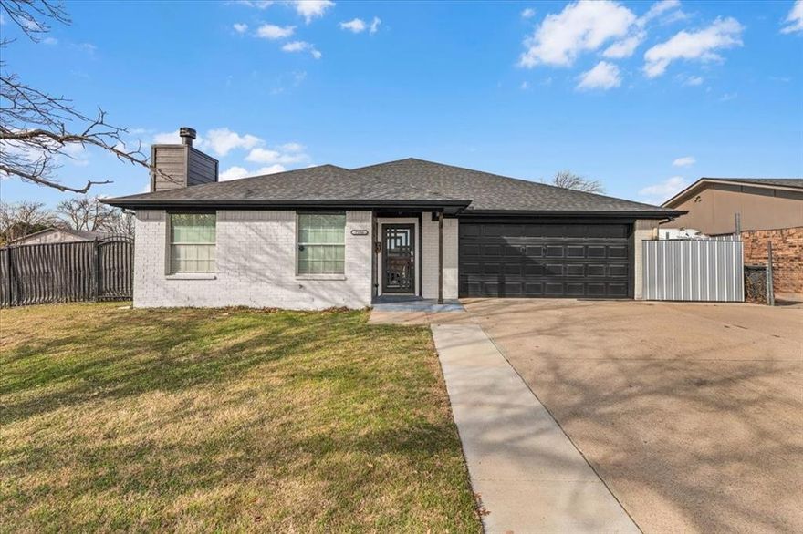 Welcome to 7116 Baird Drive in Fort Worth! This cozy 4-bedroom, 2-bath home offers 2,150 sq ft of comfortable living space with a functional layout. Features include a Jack-and-Jill bathroom, garage conversion into a media room, one bedroom featuring a walk-in closet with built-in shelving, and an outdoor camera system for added peace of mind. Enjoy outdoor living with a covered outdoor kitchen area, carport, additional storage room, and a motorized gate with rear driveway access. Located within walking distance to an elementary school, this home is ideal for families seeking comfort, space, and a convenient location.