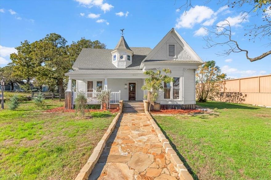 This charming 3-bed, 2-bath home, built in 1905, blends timeless character with modern comfort. Set on nearly half an acre, it offers the space and serenity of small-town living while keeping you just minutes from shopping, dining, and everyday conveniences. Inside, you’ll find beautifully preserved wooden floors, tall ceilings, and unique architectural touches that reflect the craftsmanship of a bygone era. Natural light fills each room, highlighting the home’s intricate details and warm, welcoming feel. The spacious kitchen and living areas provide an ideal setting for gatherings, while the bedrooms offer cozy retreats with historic charm. Outdoors, the expansive yard invites gardening, play, or simply relaxing under the trees. Full of history, style, and comfort, this home is the perfect blend of rural peace and modern accessibility. SOLD AS-IS HVAC replaced approximately in 2018-19, Roof is approximately 7-8yrs old, All plumbing was replaced approximately 2018-19, Electrician inspected in 2025 & there is no knob & tube in home, large water heater approximately 2yrs old.