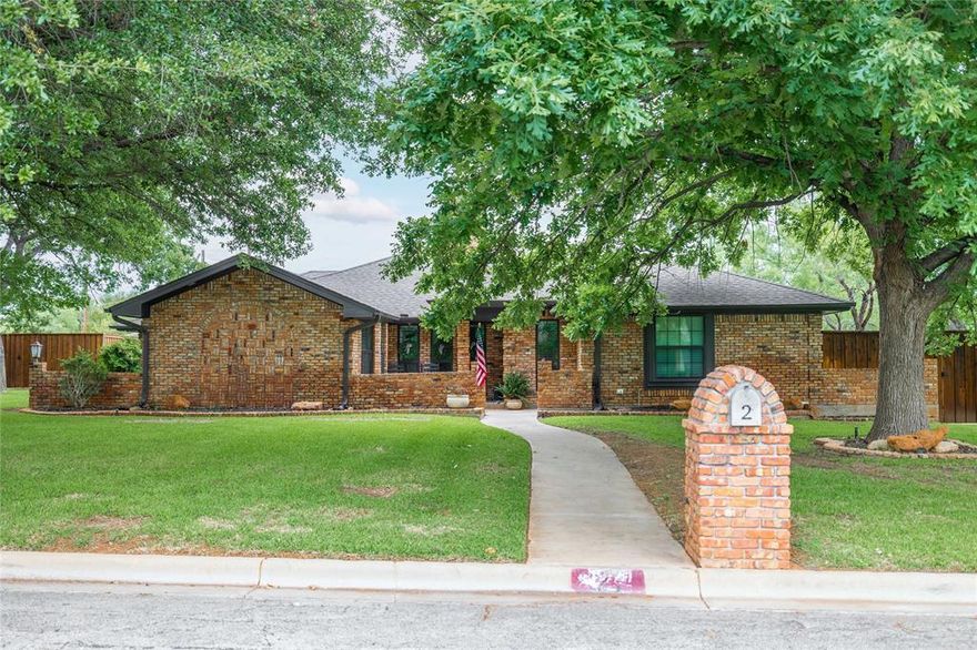 Welcome to the perfect home for summer and beyond! Nestled on a cul-de-sac in an established neighborhood, this stunning 4-bedroom, 2.5-bathroom brick home offers 2780 sq. ft. of living space, plus a 252 sq. ft. pool house with a Murphy bed and an additional full bath, bringing total living space to 3032 sf. Step inside to find beautiful updates throughout. Rich, wide-plank hardwood floors flow seamlessly through the home, adding warmth and elegance. The kitchen, breakfast bar area, and built-in china cabinet in the dining area have been updated with stylish cabinet colors, striking light granite countertops and modern lighting fixtures. Newer updates include HVAC, oven, convection microwave, dishwasher and farm sink with upgrades such as pull-out cabinet drawers, built-in desk and glass-door pantry. The spacious utility room features stunning granite countertops, deep sink, lots of cabinets, a pull-out ironing board, pull-out laundry bin, and space for an extra refrigerator. This area includes a half bath and an additional pantry closet for extra convenience. The living room is a true highlight, featuring a gorgeous brick fireplace flanked by lighted glass built-ins and large windows that open to a cozy sitting room that seamlessly leads to the backyard oasis. Elegant coffered ceilings add charm to the living room and bedrooms, all of which offer generous closet space and beautiful wood flooring, even beneath the carpet in the primary suite. The primary suite boasts built-ins, dual walk-in closets, a large jetted tub and a separate shower. Outside, a covered back patio creates an inviting third living space, perfect for entertaining by the sparkling in-ground pool and hot tub. The backyard is beautifully landscaped and has outdoor lighting, offering a serene retreat. Rear-entry garage provides abundance of storage area plus a driveway that can accommodate up to four plus cars. Don’t miss the opportunity to own this exceptional home—schedule your showing today.