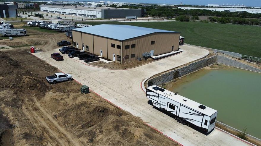 Texas Frontier Park is located in Foreign Trade Zone #196 and eligible for tariff and inventory tax relief.
High 24' bay warehouse with tall 20' overhead doors.
Full fire sprinkler, with monitored alarm.
Security gate closed after business hours.

2 units area available
- Unit 100: 3,678sf (includes 1,250sf high bay warehouse, 1,250sf mezzanine, 1,178sf first floor entrance) 
- Unit 200: 3,771sf (includes 1,250sf high bay warehouse, 1,250sf mezzanine, 1,271sf first floor entrance)
