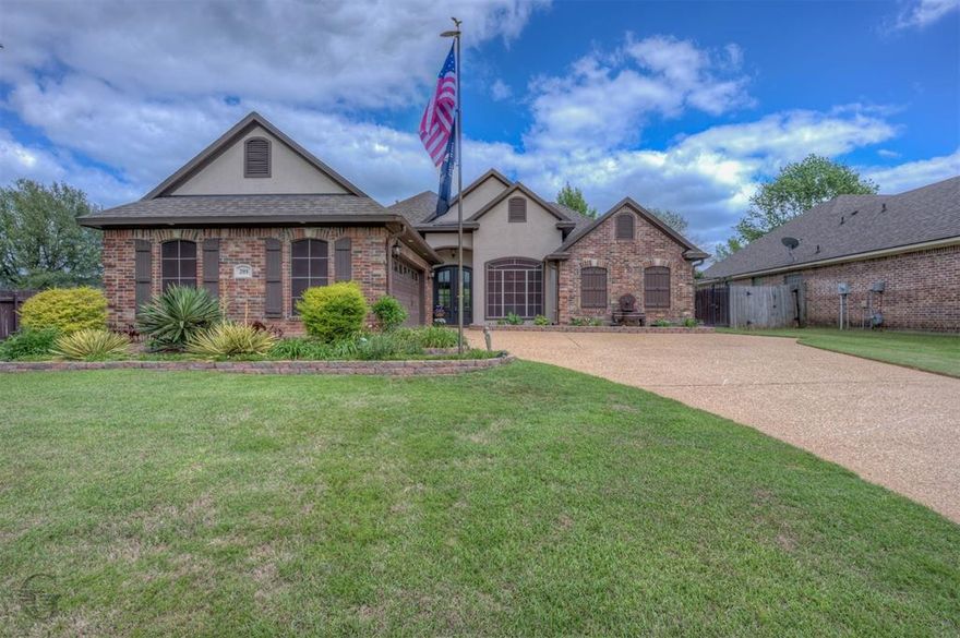 Tiburon neighborhood in Bossier City. This beautifully maintained one owner home offers 3 bedrooms, 2 bathrooms, and 1,787 square feet of quality construction. Designed with an open floor plan, the home features granite countertops, a tumbled stone marble backsplash, and a large, raised breakfast bar. Enjoy both a breakfast area and a formal dining space, providing flexibility for everyday living, along with special occasions. Ceramic flooring flows throughout the entire home, complemented by rich cherry oak accents that add warmth and character. The spacious primary suite includes a large bedroom, double sinks, and a separate tub and shower in the ensuite bath. Step outside to a fully fenced backyard, ideal for relaxing or hosting guests. Located in a highly rated school district and just minutes from shopping, entertainment, hospitals, and Barksdale Air Force Base, this home also includes the benefits of an HOA within a secure, gated neighborhood. Schedule your showing today.