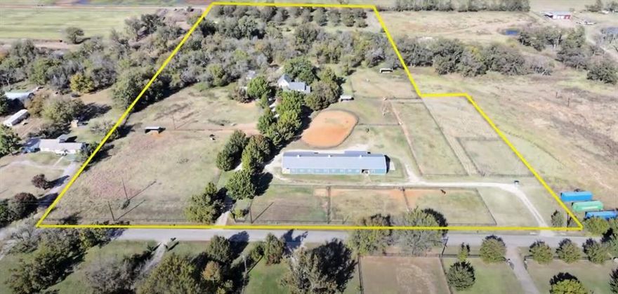 Situated in one of North Texas’ fastest-growing corridors, 11217 Foutch Road offers 17.52 acres inside the Denton County ETJ, providing unmatched flexibility for commercial, industrial, and mixed-use redevelopment. The site is strategically located just minutes from Historic Downtown Pilot Point, 40 minutes from Frisco, and approximately one hour from DFW Airport making it a prime landholding for owner-users, investors, or industrial developers.

The property features a well-improved layout with multiple structures, headlined by a 6,114 SF all-steel horse stable (per survey) equipped with a center aisle, 14 stalls, an office, bath, laundry, tack and feed rooms, and a 3-bed, 2-bath barn apartment. Additional improvements include a 2,185 SF primary residence, a 600 SF detached office gym above an oversized garage, a steel equipment shop, multiple turnouts and paddocks, and full perimeter pipe fencing with no-climb mesh.

With a 700-acre master-planned subdivision now under development nearby, the area is undergoing a significant transformation, creating upward pressure for flex industrial, service commercial, and small-bay warehouse uses. The property can continue operating as a premium equestrian facility—or be scraped and redeveloped into a flex space industrial park, capitalizing on strong demand and limited supply in the Pilot Point market.

Utilities include Mustang Water, a private irrigation well drilled in 2018, co-op electric, propane, aerobic septic, and all-weather road access. The land sits entirely within FEMA Flood Zone X, outside the 100- and 500-year floodplains, supporting straightforward planning and development.

This is a rare opportunity to acquire a large tract with dual utility income-producing today, redevelopment-ready tomorrow in the direct path of North Texas growth.