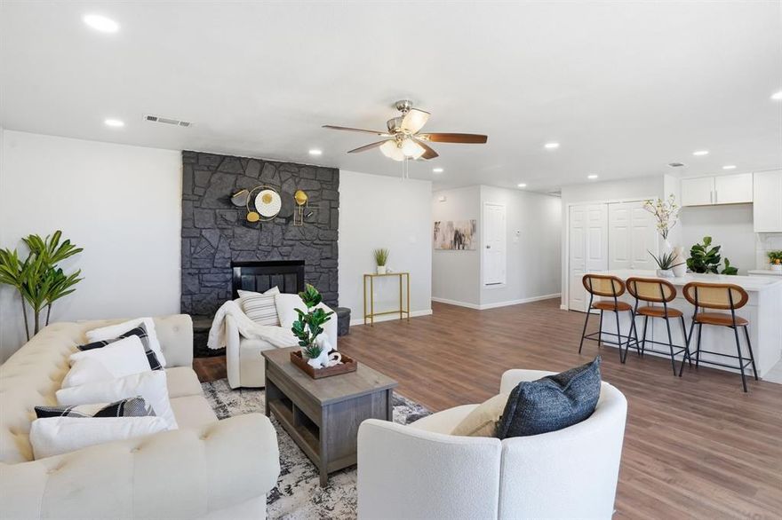 Welcome to this beautifully renovated 3-bedroom, 2-bath home, perfectly situated in a well-established and friendly neighborhood.

Step inside to a fresh, modern interior featuring brand-new paint and texture inside and out, new flooring, updated baseboards, and elegant crown molding throughout. The fully updated kitchen shines with new cabinets, stone countertops, and brand-new appliances including a range, dishwasher, and microwave. Both bathrooms have been completely refreshed with new tile, toilets, and stylish vanities, complemented by granite countertops.

Additional upgrades include new light fixtures throughout and a new back fence, enhancing both comfort and curb appeal. Outside, the spacious backyard is perfect for entertaining, relaxing, or creating your ideal outdoor living space.

This home is truly move-in ready!
 Ideal for a first-time buyer ready to plant roots or an investor seeking a turnkey opportunity, this home offers the perfect blend of location, style, and peace of mind.