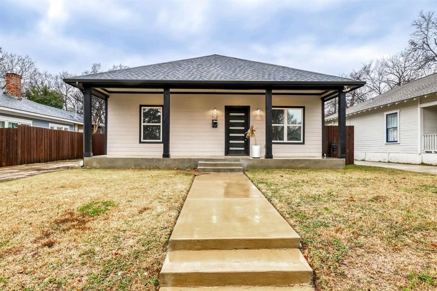 Newly built with lots of upgrades in North Oak Cliff is now available. This property features new flooring and fresh paint throughout, along with a modern bathroom and open floorplan. In addition to the interior the home includes a large, fenced-in backyard with ample space for entertaining. The property is also ideally situated just minutes away from the Bishop Arts District.