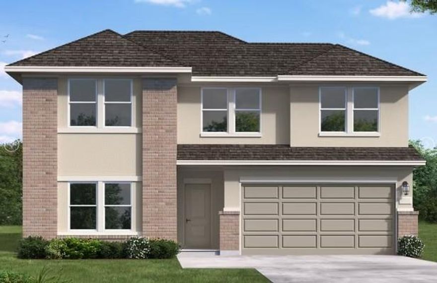 MLS# 21196403 - Built by Coventry Homes - Apr 30 2026 completion! ~ The Howard is a thoughtfully designed two story home offering five bedrooms, three and a half bathrooms, and a spacious two car garage. The open concept layout seamlessly connects the kitchen, dining, and living areas, creating an ideal space for both everyday living and entertaining. The first floor owner’s suite provides a private retreat with a well appointed bath and generous walk in closet. Upstairs, secondary bedrooms surround a versatile game room, offering flexibility for guests, work, or play. With abundant storage, functional design, and modern finishes throughout, the Howard delivers comfort, style, and space to fit a variety of lifestyles.