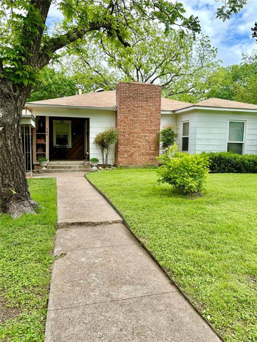 This 2,090 square foot home is packed with all the charm and space. This three bedroom, two bath home features original oak hardwood floors and exposed shiplap in the living room, hall, and primary bedroom. Enjoy the woodburning fireplace in your large living room. The primary bedroom is private at the back of the home and includes a large bathroom and closet. There is no shortage of space in this property. There are two living areas, as well as a bonus area. Mature trees, beautiful grass, two sheds, and established landscaping are just a few of the many features of this property.