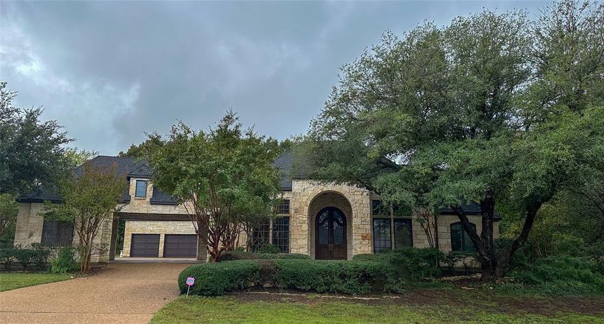 Stunning home tucked away at the end of a Cul-De-Sac, ready for you to bring it back to life! Exterior of the home and roof replaced October 2023. Landmark ClimateFlex Class 4 shingle installed. Sitting on just over 3 acres and surrounded by mature trees this home presents an opportunity to enjoy the view and nature that surrounds it. Each of the bedrooms feature an en suite bath and ample storage space. Inside the office you will find beautiful natural woodwork complete with a rolling library ladder. The living room features windows floor to ceiling for a beautiful view into the back yard. The interior of this home will need to brought to completion, it is not completed as sits.