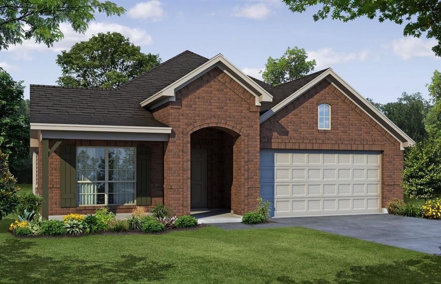 MLS# 21237600 - Built by Risewell Homes - Ready Now! ~ This beautifully designed home in Ponder offers a spacious and flexible layout that blends comfort, functionality, and modern living. The open-concept kitchen, family room, and breakfast nook create a bright, connected space ideal for everyday living and entertaining, complete with pendant lighting, exterior-vented cooking, and a cozy fireplace anchoring the family room. The private primary suite provides a relaxing retreat with a well-appointed bath and a large walk-in closet. Two additional bedrooms and a full bath are thoughtfully positioned for comfort and privacy. The home also features two dedicated studies offering flexibility for work-from-home, learning, or quiet retreats. A covered patio, welcoming front porch, and functional utility room complete this well-rounded home.