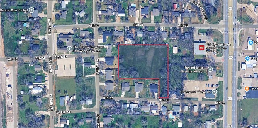 Residential 10,000sf lot property for sale. 
City will allow 8 houses to be built her per current zoning. 
Owner has met with city and had the conceptual design plans conditionally approved (pending city council meeting) for a Planned Development of 18 Town Homes. Documents in Transaction Desk.