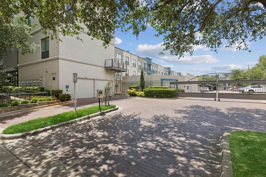 Live in the center of it all in this stylishly updated 2-bedroom condo with quick access to downtown Dallas, the Tollway, I-35, and US-75. The flexible layout includes a bonus room ideal for a home office, media space, or dining area - perfect for today’s live-work lifestyle. Features include engineered hardwood floors in the main living areas, pristine carpeted bedrooms, and modern custom lighting throughout. The kitchen offers granite countertops, designer tile backsplash, custom cabinetry, pendant lighting, and generous storage for everyday living or entertaining. The spacious bath features a large dual-sink vanity and linen closet, while a full-size washer and dryer are included for convenience. Enjoy relaxing views of the community pool from the living room and both bedrooms. Located in a gated community with resort-style amenities including a pool, fitness center, and outdoor grilling area. One reserved covered parking space plus ample guest parking. HOA dues include water, trash, and full use of amenities. Low-maintenance, lock-and-leave living in vibrant Oak Lawn.