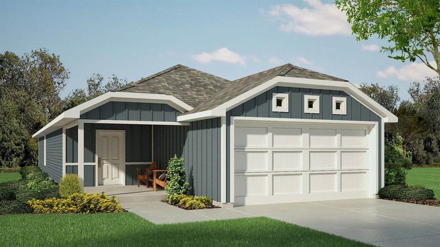 Gorgeous new D.R. Horton home in the Sunnycreek located in Crowley and Crowley ISD! The single-story Estero Floorplan Elevation T, with an estimated Spring completion, offers 4 bedrooms, 2 bathrooms, and a 2-car garage with a bright open-concept layout ideal for modern living. The family room, dining area, and contemporary kitchen flow seamlessly together, creating a welcoming central gathering space. The kitchen features quartz countertops, 36” upper cabinets, stainless steel appliances, a gas range, center island, stainless steel sink, and a walk-in pantry. The private primary suite includes an en-suite bath with dual quartz vanities, a 5-foot oversized shower, and a walk-in closet. Three secondary bedrooms and a full bathroom provide flexible space for family, guests, or a home office. Luxury vinyl plank flooring enhances the main living areas and wet zones for durability and easy maintenance. Built with energy-efficient construction and equipped with America’s Smart Home Technology, this home also includes a landscape package, full sprinkler system with rain sensor, and privacy fencing. Residents of Sunnycreek can enjoy mobility friendly trails and two dog parks! Nestled conveniently within minutes of both I-35, Chisholm Trail Pkwy, Chisholm Trail Park, numerous shops and restaurants.