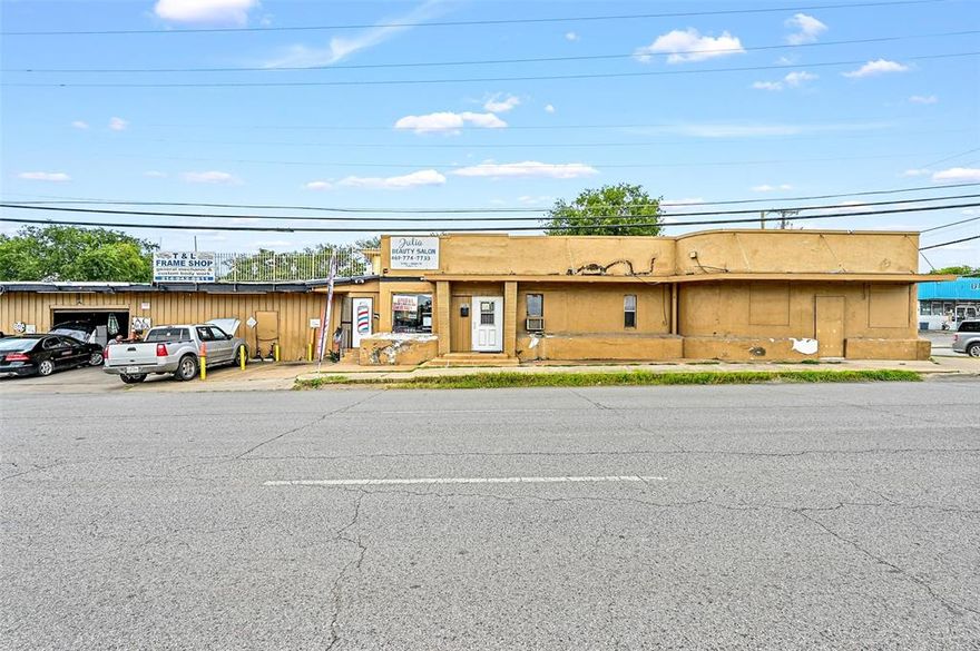 Rare Gem! Welcome to your next income producing property with endless potential. This sale includes units 5301 W Davis #A-F and residential lot 611 N Bagley St. Unit A and B are currently used for residential but can be converted for commercial use. Unit C is a hair salon. Units D-F are automotive repair shops. New sheet metal roofing and electrical wiring. Prime location!