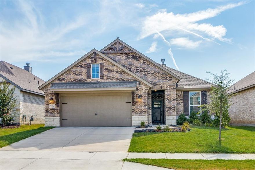 This immaculate open concept floor plan in Innesbrook Place is ready for its new owners. Like new in Saginaw ISD; the home hosts 4 bedrooms, 2 baths with tons of upgrades. Modern quartz countertops in all the bathrooms with under-mount sinks, large farmhouse sink in kitchen, gas cooktop and built in microwave that vents to the outside. Beautiful subway tile accentuates the character in the home. Spacious dining area, kitchen and living room with a gas fireplace has a warm & inviting ambiance perfect for entertaining or the cozy home feel. The master bedroom has trey ceilings, lots of natural light and the in suite master bathroom showcases a large soaking tub with separate shower and large walk in closet. Engineered hardwood floors sprawl the home from the entryway to rear & upgraded carpeting in bedrooms are plush on the feet. Separate utility room with shelving, large entryway & mudroom. Lovely outdoor living space as well with covered patio & spacious backyard complete this beauty.