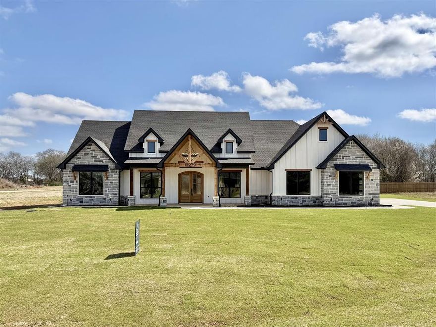 Now offering $10,000 toward buyer’s closing costs, rate buy-down, or builder upgrades. Welcome to this stunning 2,685 sqfthome in Bullard ISD, featuring 4 bedrooms, a dedicated office, 2.5 baths, and a desirable 3-car garage. Designed with bothcomfort and style in mind, this home offers high ceilings, an open-concept layout, and modern finishes throughout. Thespacious kitchen is the heart of the home with quartz countertops, a large island perfect for entertaining, modern appliances,and abundant cabinet space, all opening to the bright living and dining areas. The primary suite provides a relaxing retreatwith a spa-inspired bath featuring a soaking tub, walk-in shower, and a large walk-in closet. Enjoy evenings on the coveredpatio overlooking a generous backyard, ideal for entertaining, relaxing, or creating your dream outdoor space. The home willalso include a newly installed fence, providing added privacy. Situated in a quiet Bullard neighborhood with easy access toTyler shopping, restaurants, and medical centers, this home offers the perfect blend of peaceful living and convenience.