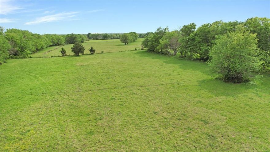 Located just north of Whitewright, this 19.982 acre tract offers an attractive mix of open pasture and scattered tree lines, providing both beauty and functionality. The property features frontage on a paved county road and lies outside the city limits, offering flexibility for a homesite, investment land, small ranching or recreational use.

The land is primarily established pasture with two tree lines along the western side of the property that add shade, privacy, and visual appeal. A large pond provides a scenic focal point and supports livestock and wildlife. The property is mostly fenced with barbed wire fencing and currently carries an agricultural exemption for lower property taxes.

Conveniently located approximately 14 miles from Sherman and Denison, 25 miles from McKinney, and about 35 miles from Frisco, the property offers a peaceful rural setting while remaining within easy reach of major employment and shopping centers.

The tract offers several excellent building sites and is also available as two 10-acre tracts. Two water meters are available; buyer’s agent should contact the listing agent for additional details.