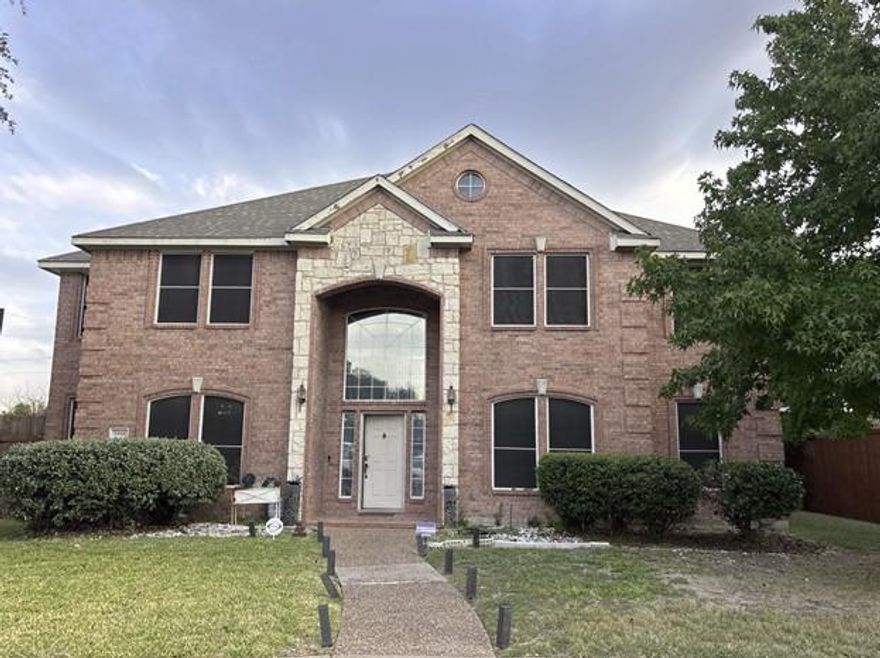 Nestled in the highly sought-after Legends Crest neighborhood, just minutes from Grandscape, this spacious home offers endless potential. The well-thought-out floor plan features 5 bedrooms, including an additional room on the main level that can be used as an office, study or a 5th bedroom. Property features high ceilings, an open-style entertainment open-style main-level floor plan, including a full bath, 2 dining areas, and 2 living areas, a large family room, and an open kitchen with an abundance of cabinet space, all embellished in eye-catching custom wood grain baseboards matching the wood grain staircase throughout the home.  Upstairs, you’ll find 4 additional bedrooms, and 3 full baths, including a 2nd master or in-law suite and bath. The large primary suite features a spa-like ensuite bath area with a large walk-in closet, a large game room, perfect for both everyday living and entertaining. Located near Hwy 121-Sam Rayburn Tollway, and a short drive from Lake Lewisville, Grandscape, and The Star, this home also offers easy access to the Dallas North Tollway, I-35E, and all the dining, shopping, and entertainment The Colony is known for. Bring your vision and make it your own—spacious layout, and an unbeatable location. Seller is upgrading the kitchen to granite countertops.