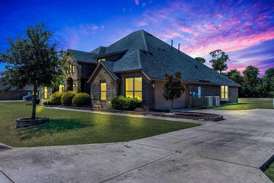 **Don’t Miss Out on This Amazing Home!** This beautiful home has lots of updates, and guess what? NO CITY TAXES!!! 
The living area is super bright and open with high ceilings and big windows. The kitchen was recently remodeled and is perfect for anyone who loves to cook! It has new cabinets with smooth-close maple front doors & drawer faces, fancy GE Cafe SMART SS appliances, new shiny quartz countertops, and a big island with a breakfast bar that’s great for gatherings.
You’ll love the new dining room wainscoting, beautiful engineered hardwood floors throughout the kitchen, living room, all the bedrooms and entry hall. New Roof September 2025, and there's also a new 16' X 20' storage building in the backyard. Since October 2022, about $100,000 has been spent on upgrades! New 24'X40' Metal Workshop with electricity.
The master bedroom is your own relaxing getaway, complete with a soaking tub, a separate shower, and double sinks. The other bedrooms are roomy too, perfect for family or friends!
Step outside to a big backyard that's ideal for fun get-togethers or just chilling out. There’s a covered patio that’s perfect for barbecues and enjoying those beautiful Texas sunsets.
Located in a friendly neighborhood with great schools, easy access to shopping and dining, this home has it all.