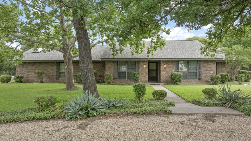 Here is the one you have been waiting for!  This property has it all, Huge 1.54 acre lot, Inground pool, Metal Shop to store all the toys, Covered patio perfect for entertaining with custom tongue and groove wood ceiling & open gable, 2 large living areas, all with that peaceful Country Charm!  Very efficient floorplan features a formal dining room, kitchen with breakfast area, main living room with beautiful brick fireplace, second living room with tons of windows overlooking the covered patio and pool, Well Updated primary bedroom and bathroom with large 10x6 walk in closet.  Keep the grass green all season with the irrigation well!  Plenty of parking for pool guests, 2 car garage in the rear & circle drive out front.  Come see this one Today before it's gone!