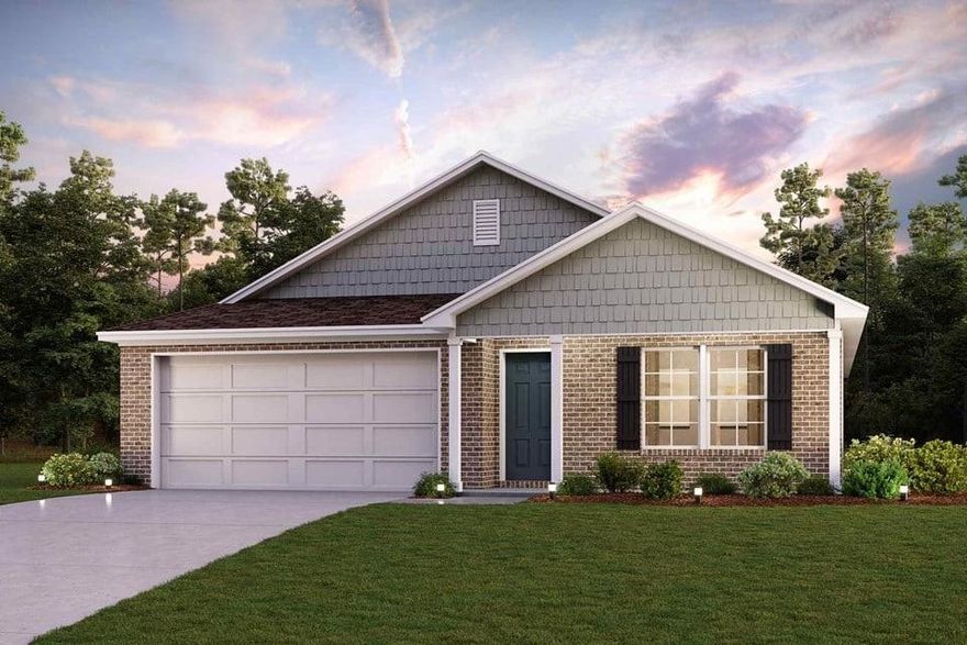 Functional yet stylish, the one-story Covington at Middlefield Village offers a thoughtfully designed layout to accommodate your busy lifestyle. As you enter the home from a front porch, you’ll find a long foyer leading to an open-concept layout—anchored by a spacious great room, a modern kitchen and a charming dining area with direct access to the covered patio. You’ll also appreciate three generous secondary bedrooms—sharing a full hall bathroom—and a convenient laundry room. Tucked away at the back of the home, the secluded primary suite showcases a roomy walk-in closet and a private bathroom with dual sinks and a walk-in shower. Conveniently situated near I-20 and I-45, Middlefield Village is an easy drive from downtown Dallas, along with regional employment and entertainment hubs. You’ll love the community’s prime location near shopping, dining, and an abundance of outdoor recreational opportunities! Est. August completion!