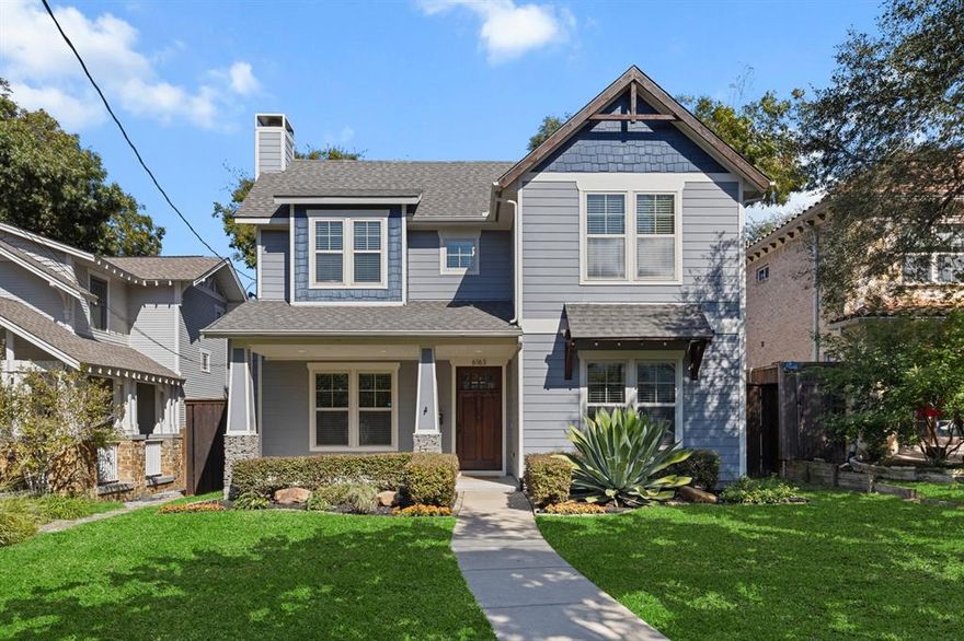 Centered on one of the most desirable blocks in East Dallas, this Lakeview Heights Craftsman—just steps from Tietze Park—offers timeless character, modern comfort, and unbeatable location. Built in 2011 on an oversized 50’ x 220’ lot, the home features 3 bedrooms, 2.5 baths, and nearly 2,900sf of thoughtfully designed living space, with an additional 500sf loft-style living quarters above the garage, perfect for a guest suite, studio, or home office.

2025 updates include a new roof, refinished hardwood floors, and fresh paint, giving it a crisp, move-in-ready appeal. The layout flows easily between the living, dining, and kitchen areas, ideal for both entertaining and everyday family life. The kitchen offers generous cabinetry, butler's pantry, granite countertops, stainless-steel appliances, and a central island.
Upstairs, the spacious primary suite includes a well-appointed bath and walk-in closet. Secondary bedrooms are bright and comfortable, joined by a Jack & Jill bath. Quality finishes and natural light are consistent throughout.

The deep backyard offers a blank canvas for outdoor living—ample room for a pool, sport court, or garden with plenty of green space left to enjoy. A detached two-car garage sits at the rear of the property, with gated access from the alley.
Located in the heart of Lakewood near Tietze Park, White Rock Lake, and Greenville Avenue, this home combines craftsmanship and location in one of Dallas’s most sought-after neighborhoods—a perfect fit for young families seeking both comfort and community.