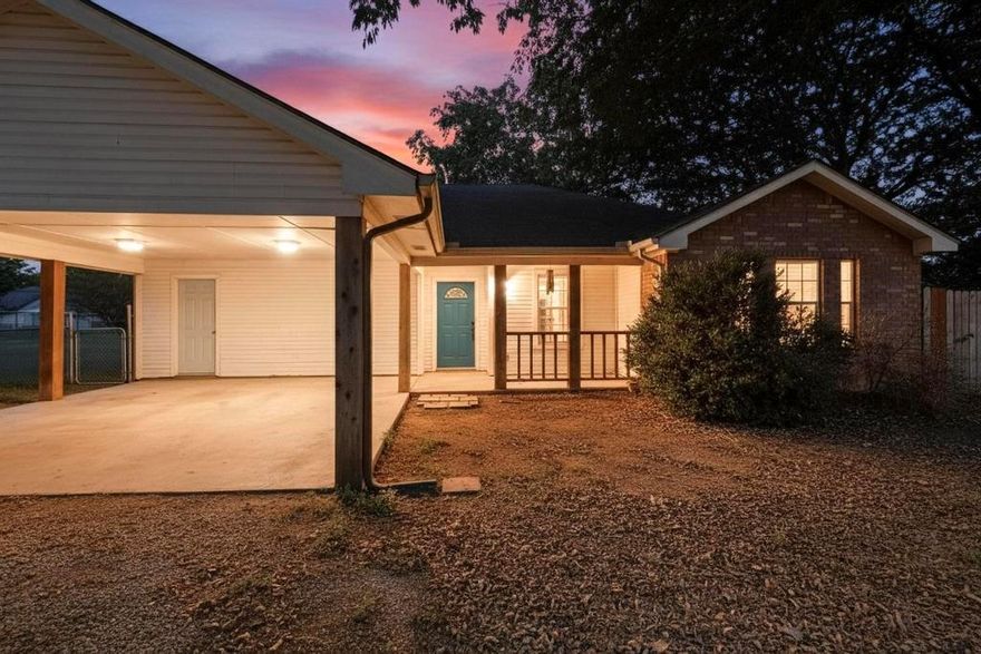 Charming 3-bedroom, 2-bath home on over 1 acre of land! This property features an open concept floor plan with a split bedroom design for added privacy. The spacious living room includes a wood-burning fireplace, while the kitchen offers abundant cabinet space, a breakfast bar, and a separate dining area. The primary suite boasts double closets, a soaking tub, and a separate shower. Outside, enjoy the peaceful country setting with plenty of room to relax or entertain. The property includes two large storage buildings, one with electricity — perfect for a workshop, hobby space, or extra storage. Beautifully landscaped with mature trees and open space, this home is priced to sell. Bring your vision and make it your own while enjoying the best of country living with easy access to highways, shopping, and entertainment.