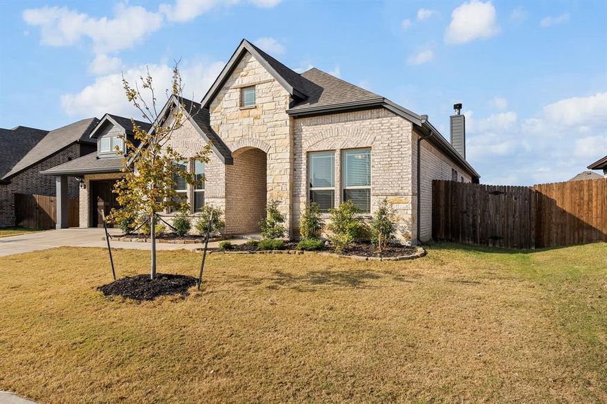This is a Must see stunning home.  Large lot with a large back yard with patio.  This 3 bedroom and 2.5 bath house will not disappoint.  Don't forget the Open floor plan with a beautiful fireplace that faces the backyard.  The kitchen has a large island and a huge pantry with built in oven and microwave.  The Primary sweet has plenty of room for that California king bedroom set and walks into a double vanity sinks with a large shower.  This house will make its next owner especially happy.