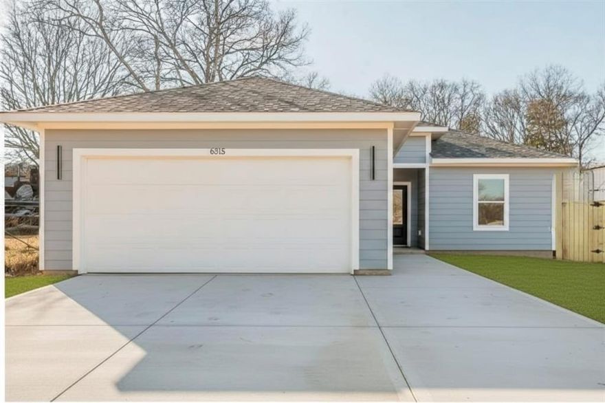 Welcome to this beautifully crafted 4-bedroom, 2-bathroom home offering 2,004 square feet of thoughtfully designed living space. Built in 2026, this modern residence combines style, functionality, and comfort in every detail. Step into an open-concept layout filled with abundant natural light and enhanced by neutral tones and luxury vinyl plank flooring throughout. The spacious kitchen is the heart of the home, featuring elegant white cabinetry, sleek quartz countertops, stainless steel appliances, and a large center island—perfect for entertaining or everyday living. Ample cabinet space provides both beauty and practicality. The primary suite offers a peaceful retreat with generous space and a private ensuite bath complete with a walk-in shower and sleek glass doors. Three additional bedrooms are well-sized and versatile, ideal for family, guests, or a home office. Enjoy the convenience of a 2-car garage with upgraded epoxy flooring for a clean, polished finish. 1, 2 and 10 Yr Coverage warranty with StucSure included. Located near major highways with easy access to downtown Dallas, this home offers the perfect balance of modern living and prime location. Property is under construction, some of pictures are for illustration Only. The concrete driveway has not been done yet. Virtually Staged.