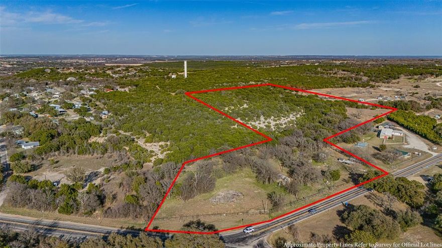 Rare opportunity to own approximately 15.39 acres just minutes from the historic Glen Rose square with excellent highway frontage along HWY 144 and easy access to FM 56. This scenic property offers a beautiful mix of rolling terrain, mature trees, and native wildlife, creating the perfect setting for a private ranch estate, recreational retreat, or future development.

With city water available and electricity nearby, the property provides flexibility for a variety of uses. Currently under agricultural exemption, the land offers both tax advantages and wide-open possibilities. Portions of the property lie within Glen Rose city limits, making it an attractive option for those looking to invest in land close to town while still enjoying the privacy and space of country living.

Conveniently located near Glen Rose’s charming downtown square, restaurants, shopping, and popular attractions, this property combines location, accessibility, natural beauty and is in the sought after Glen Rose ISD. Whether you're looking to build your dream ranch, create a small residential development, or invest in land in one of North Texas’ most desirable small towns, this property offers exceptional potential.

Come explore the possibilities this unique acreage has to offer.