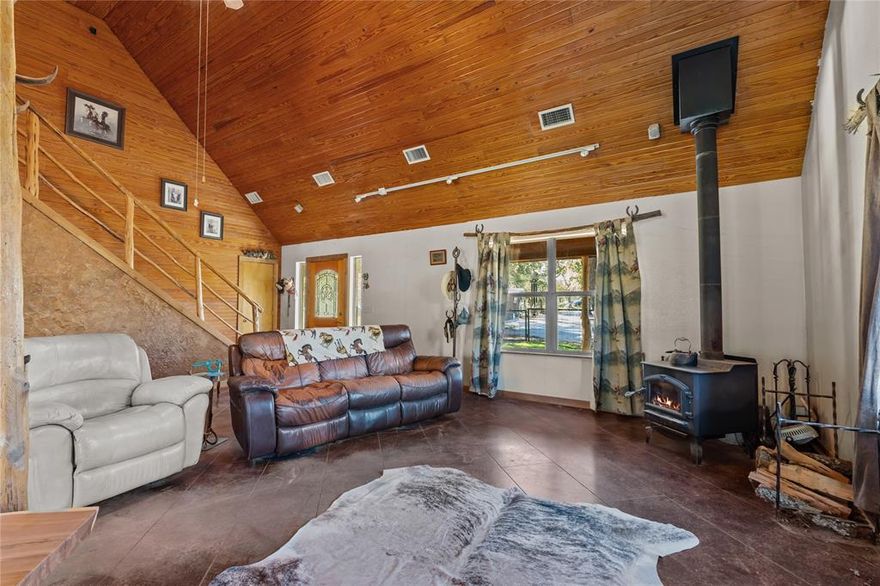 Spacious three-bedroom, two-bath two-story home with approximately 2,000 square feet, situated on over 10 acres with no HOA, offering privacy, functionality, and room to work and play. Built in 2005, this property is ideal for buyers seeking land, livestock capability, and a true country lifestyle.
The home features a split-bedroom layout with a practical two-story design and a log cabin–style veneer exterior, blending rustic character with comfortable living. Large windows and the surrounding mature oak trees create a peaceful, natural setting.
Designed for equestrian use, the property includes an arena, a four-stall barn, and a shop, making it well suited for horse owners, hobby farmers, or those needing workspace and storage. The land is fenced and cross-fenced, providing excellent usability for animals and property management.
The home is serviced by a private well, adding to the independence and efficiency of country living. With over 10 acres of usable land, this property offers flexibility for horses, agriculture, recreation, or future expansion.