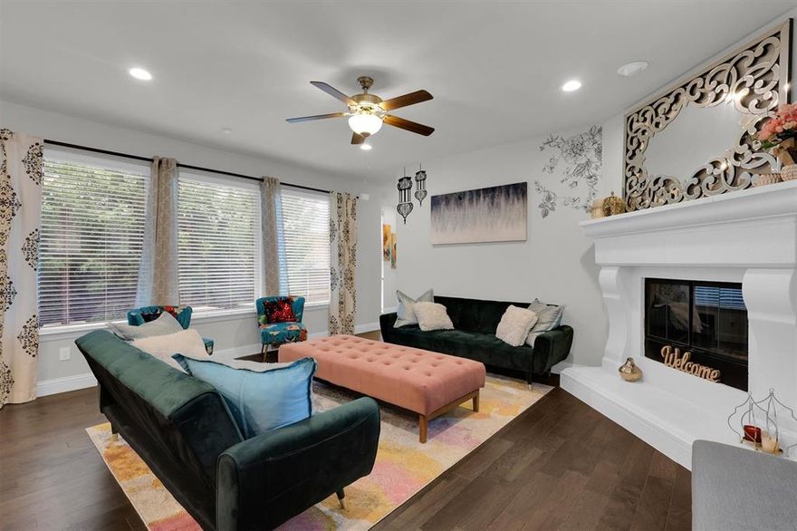Step into style and sophistication in this former model home, now offered at an exceptional value in the coveted Barcelona community and zoned to top-rated Frisco ISD. Designed with high-end finishes and an entertainer’s layout, this home delivers luxury, space, and convenience in one impressive package.
Inside, rich wood floors, quartz countertops, and upgraded stainless steel appliances complement the light-filled open-concept kitchen, dining, and living areas. An oversized island anchors the space, making it ideal for gatherings and everyday living.
A private guest suite on the main floor offers flexibility, while the upstairs is built for entertaining with a spacious game room, card room, wet bar, and open loft. The elegant primary suite features a sitting area and a spa-inspired bath with a freestanding tub, oversized walk-in shower, dual sinks, and a generous walk-in closet.
The low-maintenance backyard and covered patio create an inviting outdoor retreat without the upkeep, ideal for busy lifestyles or those who prefer to spend their time enjoying the home rather than maintaining a large yard. Additional highlights include built-ins, ample storage, a rear-facing garage, and quick access to Hwy 121, Hwy 75, and the Dallas North Tollway.