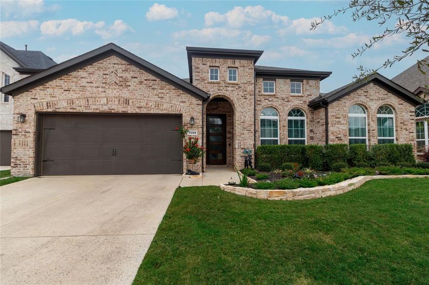 Exceptional one-story home in sought after Canyon Falls neighborhood with  stunning  salt water pool and spa!  This 4 bedroom, 3 baths open floor plan  has high ceilings that really gives it a spacious feel and the views from the living room are of the stunning pool area.  Hardwood floors adds to the exquisite feel  of this well appointed home. The kitchen is a space any chef  would love with quartz counters, a gas cooktop, shaker cabinets & large island perfect for  large gatherings and extra dining. Enjoy wonderful nights watching movies in the media room.  Work from home in the home office separate from the other rooms for maximum privacy. Guest bedroom is perfect with ensuite bath and large walk-in closet. You will want to retreat to the spa like owner’s suite featuring extended vanity, soaking tub, separate shower, and large walk-in closet. HOA includes: Front Yard Care, FIOS Cable, Internet, walking trails thru out & More!   Don't miss the opportunity to own this gorgeous home!