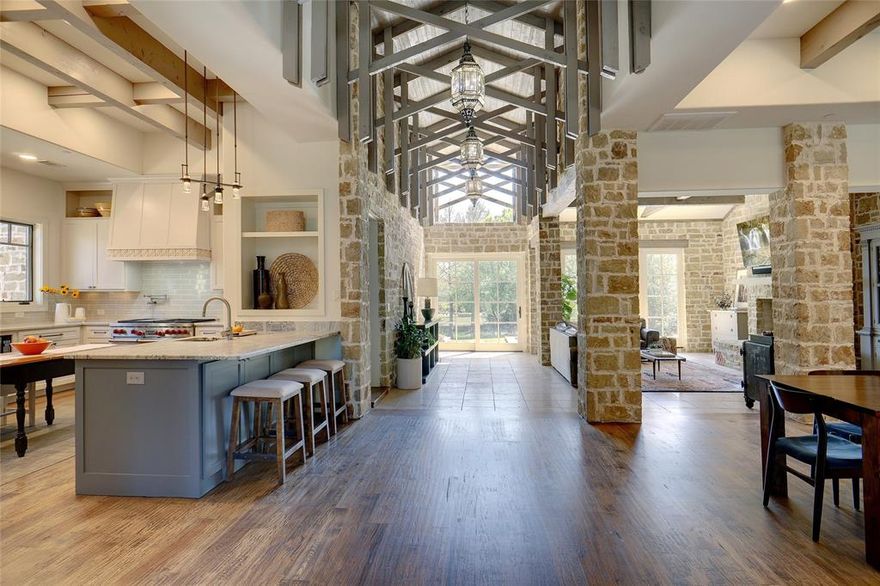 Italian-Inspired Westlake Estate nestled on .70 acre cul de sac within guard-gated Vaquero. Home to the exclusive, newly re-designed Vaquero Golf Club! Residents have choice of Westlake Academy & open enrollment to Carroll ISD. Enjoy the architectural elements of this home chosen to reflect the natural light & beauty of the property. Open, versatile floor plan. A central atrium design spans house center. Custom iron & glass 9 foot double front door, Pella windows & sets of sliders, Hickory & stone floors, Natural cedar beams. Clay tile roof & copper gutters replaced 2021. First floor owner suite & guest bedroom. 3 bedrooms & living area up. 2013 year built with 2019 remodel. Master Gardener designed landscaping with multi tree specimens. Saltwater Pool with chiller. Outdoor shower. Pergola. Gas fire pit. Multiple outdoor living areas. Fully encapsulated for energy efficiency. Jump the waitlist- membership to Vaquero Club available separately subject to club approval.