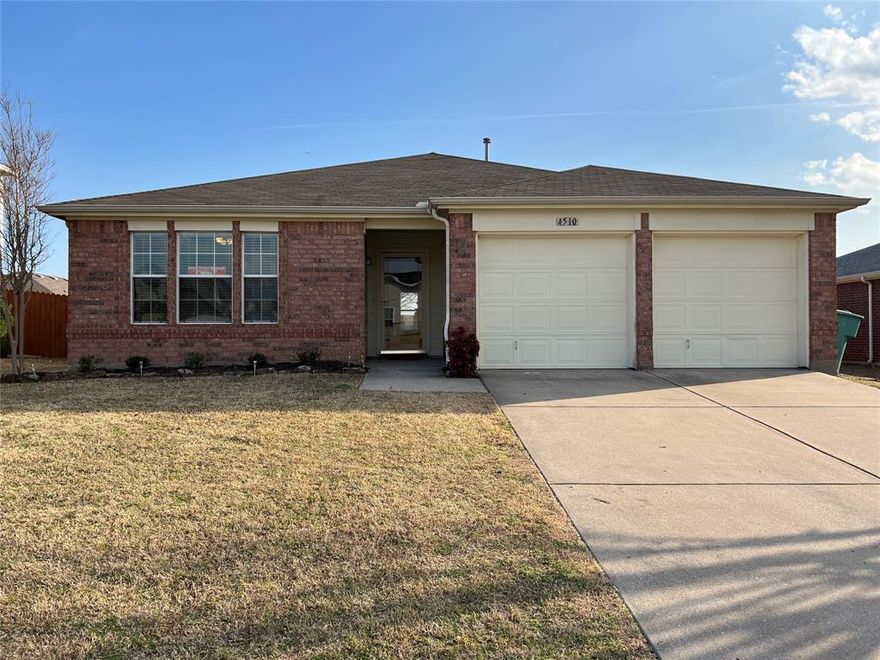 3 bedroom property with a storm door and gutters. Stained fenced yard. Garage door opener.  Close to Sherman High School. Verify schools. Application fee $75. No section 8. Requirements document is attached.