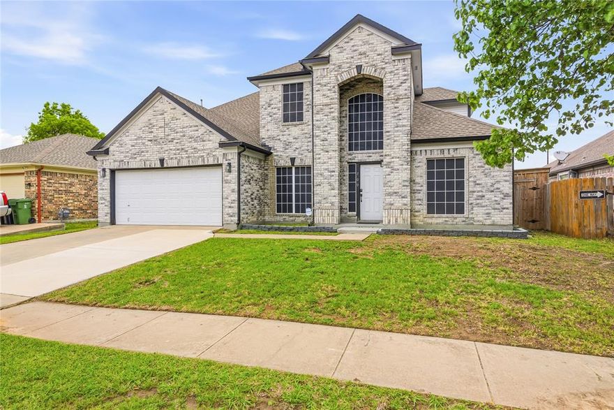 MUST SEE! Completely renovated and thoughtfully reimagined, this stunning 4-bedroom, 2.5-bath Arlington home offers style, space, and major updates buyers will appreciate. Step inside to a grand two-story entry with soaring vaulted ceilings and an inviting open-concept layout designed for everyday living and entertaining. Featuring 2 spacious living areas, 2 dining areas, and a striking centerpiece fireplace, this home blends comfort with elegance. The beautifully updated kitchen showcases quartz countertops, subway tile backsplash, gas cooktop, breakfast bar, abundant cabinetry, and a sunny breakfast nook overlooking the backyard. The private downstairs primary suite provides a relaxing retreat, while three generously sized secondary bedrooms are located upstairs. Enjoy the large private backyard with patio, perfect for gatherings, pets, or relaxing evenings outdoors. Located in desirable Arlington ISD with convenient access to shopping, dining, parks, and major highways. Buyer and Buyer’s Agent must independently verify all information contained herein, including but not limited to square footage, schools, taxes, room sizes, features, condition, zoning, restrictions, and any other matters material to the purchase decision. Information is deemed reliable but not guaranteed.

This home checks all the boxes—updated, spacious, and ready for its next owner. Schedule your private showing today!