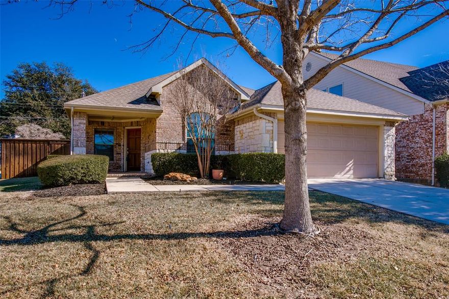 Welcome to 7152 Belteau Lane, a charming single-family brick and flagstone home nestled on a corner lot the gated community of the Enclave at Grove Hill. This delightful residence boasts 3 bedrooms, 2 bathrooms and a 2 car garage. As you step inside, you'll be greeted by an inviting open concept layout that seamlessly connects the kitchen, living room, and dining area. The heart of the home features a cozy gas fireplace, granite countertops, stainless steel appliances, and elegant tile floors. With a spacious 1,577 sq. ft. of living space and this home offers comfort and convenience. The primary suite with a soaker tub, separate walk-in shower, private water-closet, and a large walk-in closet is a true retreat. Outside, the property shines a screened-in sun porch, a paved patio and a raised vegetable garden. The large backyard is enclosed by a 9-foot privacy fence. This home exudes warmth and character, making it a wonderful place to call home. Application fee paid online.