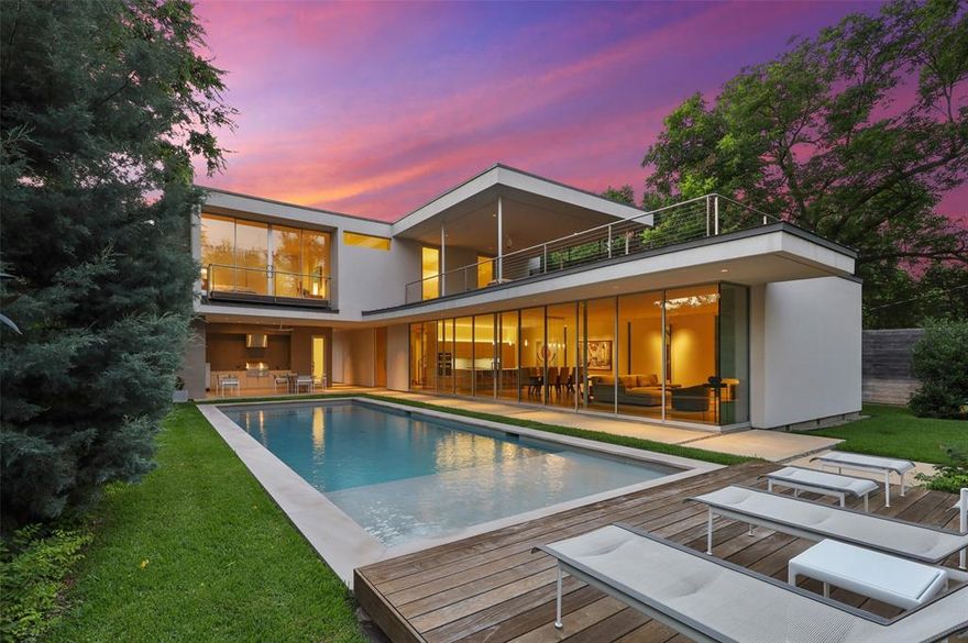 A highly acclaimed team of David Cadwallader, Ryan Williams and David Rol-ston created this residence with an eye focused on casual elegant living. The home design platforms included providing security, privacy, convenience, gal-lery opportunities for artwork, and entertaining areas. The team took the over-sized one third acre lot and perfectly situated the structure to afford the owners with an oasis-like experience in an urban setting. Sitting in the sun-filled second floor master suite you would never guess that you are 5 minutes from downtown Dallas. 
 Beauty is not skin deep on this model: engineered pier and beam foundation, French drain system, Lennox high-efficiency HVAC system, structured wiring with Lutron Smart Controls, In-line gas fired hot water system, Ipe wood deck-ing, low-e thermo efficient windows, and an oversized garage with Tesla charger are just a few of the building details. 
 Your culinary arts can be beautifully expressed in this sleek and functional Eu-ropean designed kitchen. Poggenpohl cabinetry, Miele appliances, and Neolith porcelain counters provide a seamless modern look that allows ease of care and fantastic workspaces. The hidden butler’s pantry is terrific for storage and staging larger gatherings. 
 
·      Miele appliances including convection oven, 5 burner gas cooktop, double wall ovens, dual purpose speed-oven, counter-depth refrigera-tor, wine cooler, in-drawer refrigeration. 
 
·     Lutron automated solar shade system and Smart lighting with home 
       control system for audio-visual 
  
·      Tankless gas fired hot water system.
 
·      Oversized garage with Tesla charger and custom built-in cabinetry.
 
·      Outdoor covered living room with Lynx Gas Grill, refrigerator, sink, 
       full shower bath and fireplace.
 
·      Heated pool that’s perfect for volleyball, laps, or lounging. Please close Republic Title 3131 Turtle Creek Mandy Moss
 
·