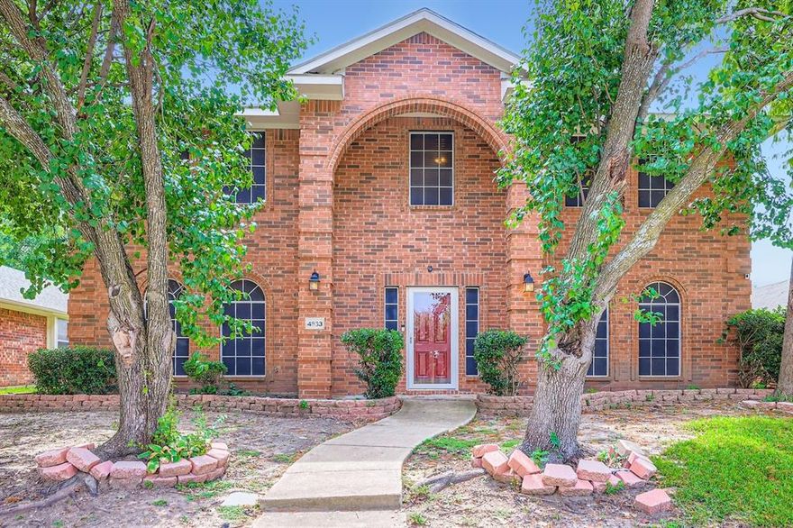 Welcome to this spacious 4-bedroom, 2.5-bathroom home located in the desirable Eldorado Heights community of McKinney. Tucked into a quiet street, this home offers a functional layout with all bedrooms conveniently located upstairs, including a generous primary suite featuring dual sinks, a soaking tub, a glass-enclosed shower, and a large walk-in closet.

Downstairs, enjoy comfortable living and entertaining with multiple living and dining spaces that flow into the fenced backyard and patio—perfect for outdoor relaxation or gatherings.

As a resident of Eldorado Heights, you'll enjoy access to community pools, playgrounds, and scenic walking trails, with nearby parks and top-rated McKinney ISD schools just minutes away. Easy access to shopping, dining, and major highways adds to the appeal.

Don’t miss the opportunity to own a home in one of McKinney’s most established and welcoming neighborhoods!

Discounted rate options and no lender fee future refinancing may be available for qualified buyers of this home.