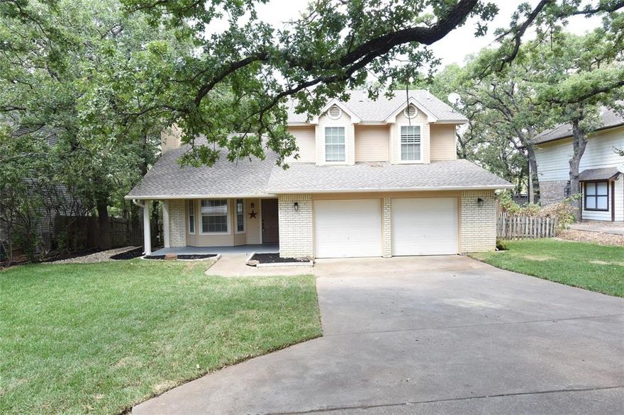 ** INVESTORS ONLY ** Current loyal tenant would like to stay in the home! In current lease until August and seller would prefer tenant to remain beyond that. Well cared for home within walking distance to beautiful Grapevine Lake! Tucked like a cottage on this heavily treed lot, this is a no fail investment. Awesome family neighborhood. Home features an abundance of windows, vaulted ceilings, huge bedrooms and closets, an open kitchen with large pantry, lots of storage, and an over-sized garage! Master bedroom downstairs, and ANOTHER master bedroom upstairs! This home's floor plan allows for an ideal work from home possibility or multi generational living. Gorgeous deck in the backyard surrounded by mature trees is perfect for outdoor enjoyment. Fresh paint and new flooring, and many recent updates! Please DO NOT disturb the tenant!!! Showings will be coordinated only with the listing agent and during special viewing times with at least 24 hour notice.