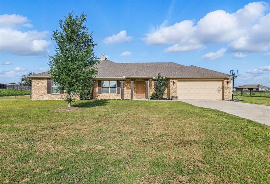 Price reduced on this beautifully maintained 4 bedroom, 2 bath home on 1 Acres in Springtown ISD all with 2,100 square feet. This home offers plenty of natural light, featuring granite countertops in the kitchen. Flooring includes wood, tile and carpet. This smart home offers modern convenience, a two car garage, and no HOA! Horses allowed! Perfect for countryside living with privacy, animals and outdoor space! A charming home ready for your personal touch! Come out and take a tour of this beautiful home! You won't be disappointed! The sellers are motivated!